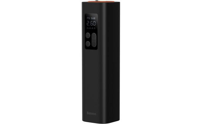 Baseus Car Tool Super Mini Inflator Tire Pump 15sec Fast Inflation, 4 Tires in 25 Minutes, Black